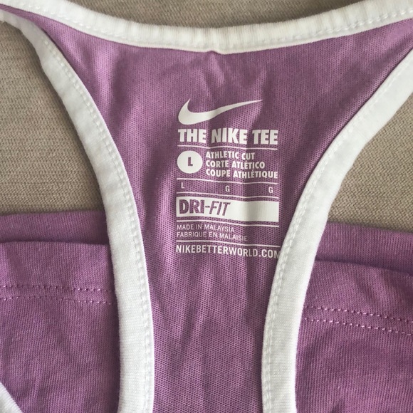 Nike dri-fit lavender racer back tank - Picture 2 of 2